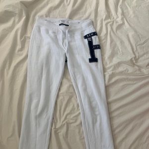 White Abercrombie and Fitch Sweatpants